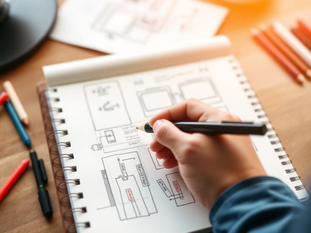 Sketching wireframes
